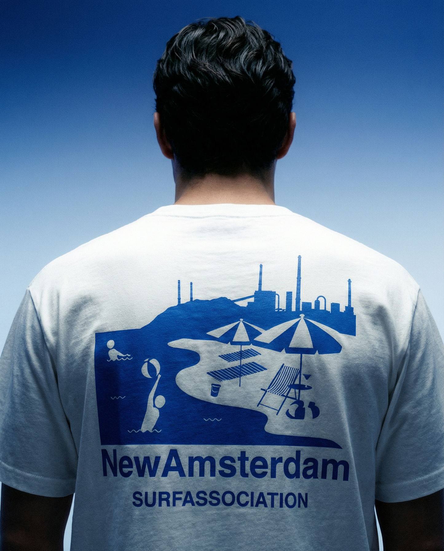 T-shirt Beach Sign White