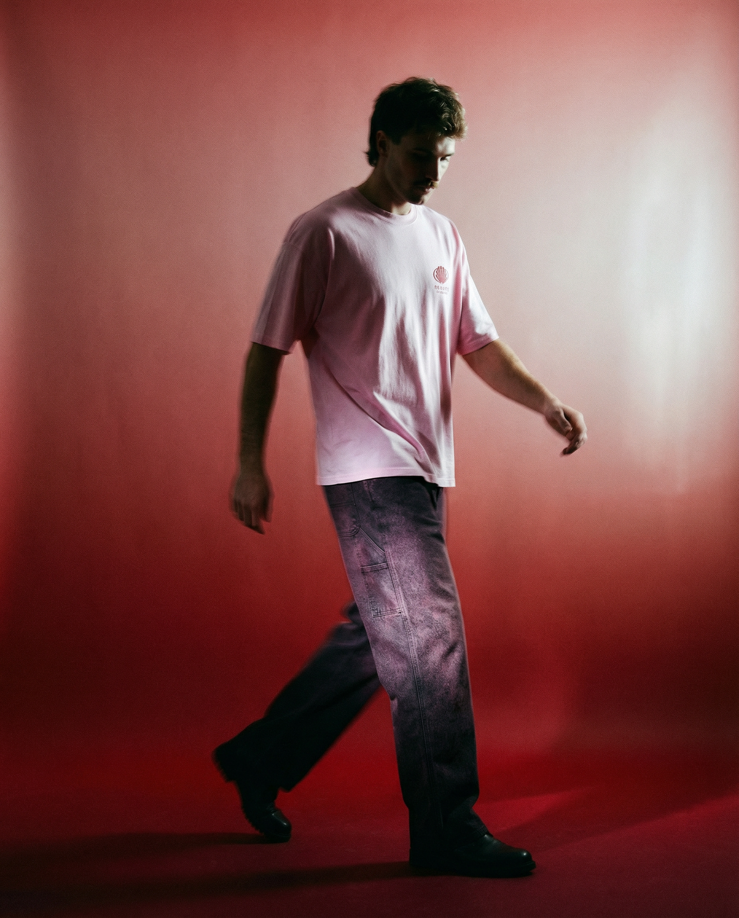 T-shirt Corporate Logo Pink