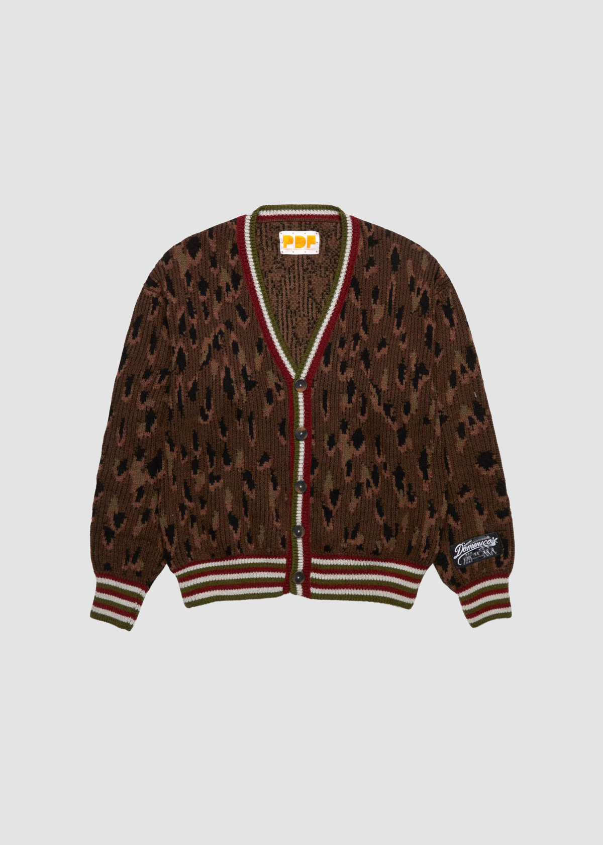 Cardigan Knit Leo Brown