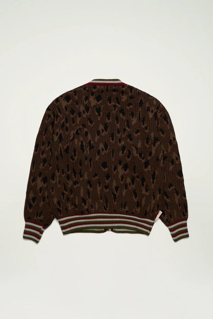 Cardigan Knit Leo Brown