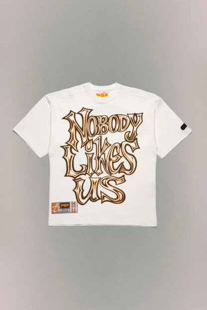 T-shirt Nobody Likes Us White