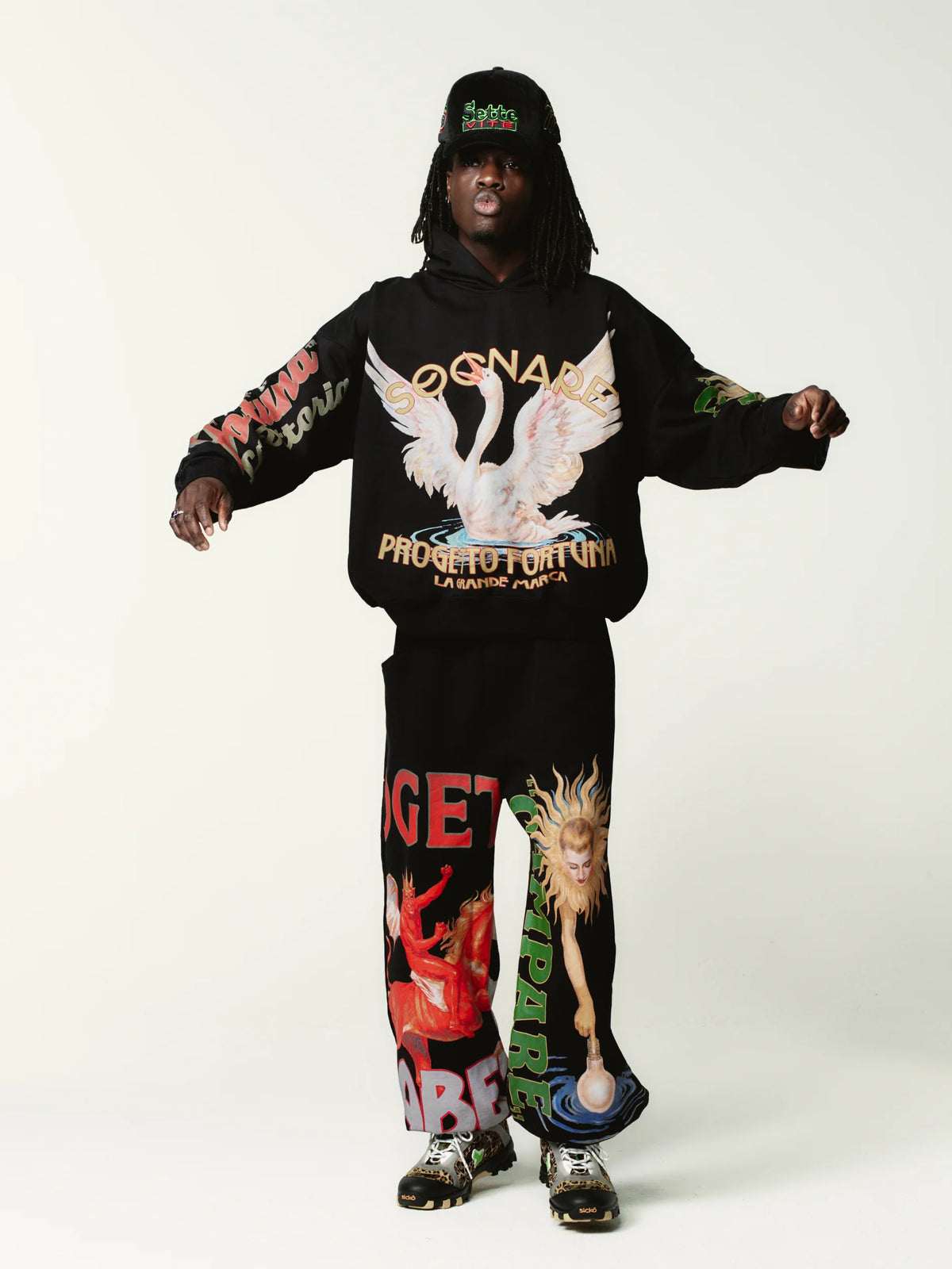 Hoodie Progetto Mirabella Black