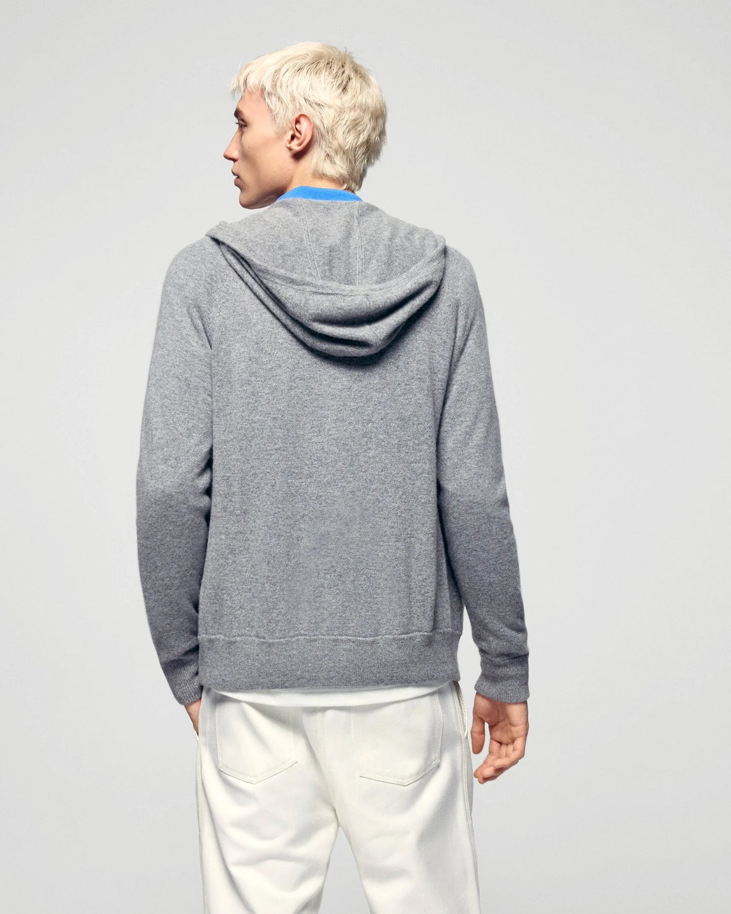 Hoodie Pull Zip Grey