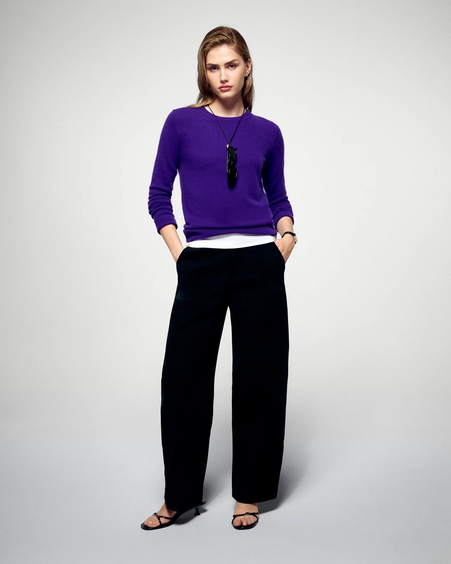 Sweater Colrond Velvet Purple