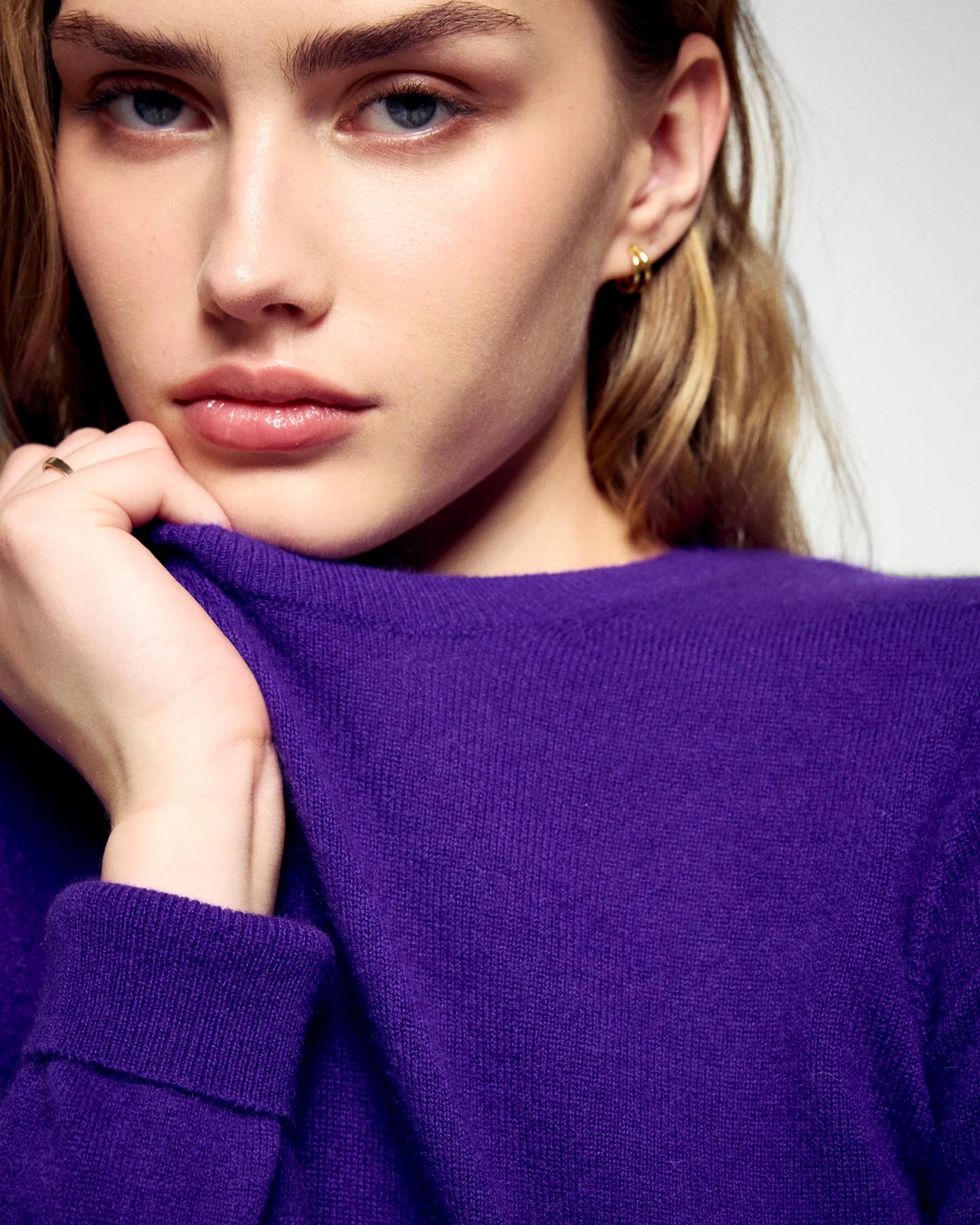 Sweater Colrond Velvet Purple