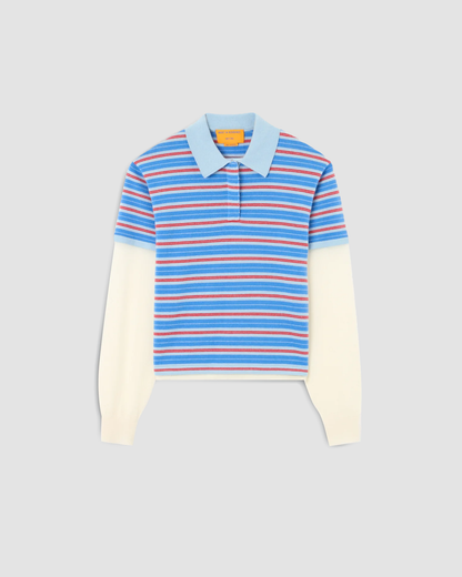 Rugby Longsleeve Stripe Blue