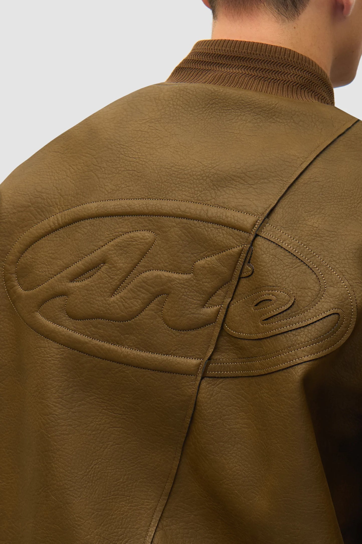 Jacket Varsity Leather Brown