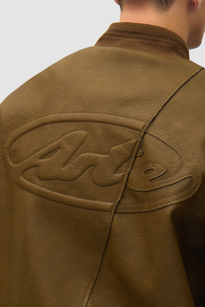 Jacket Varsity Leather Brown