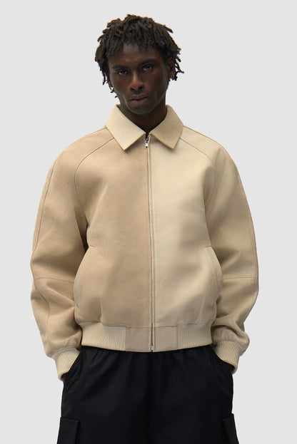Jacket Multi Leather Cream