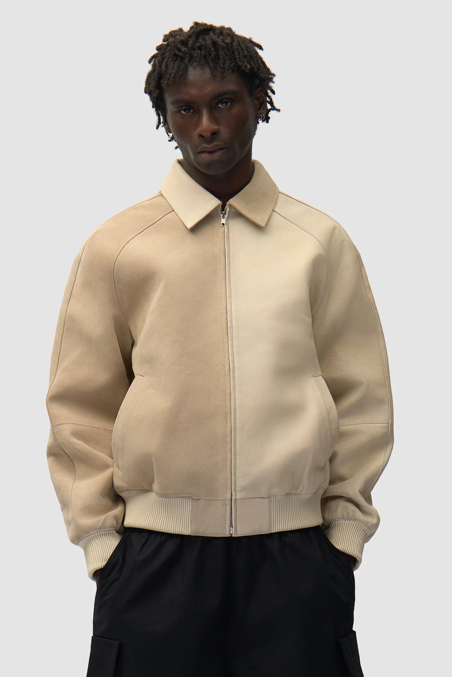 Jacket Multi Leather Cream
