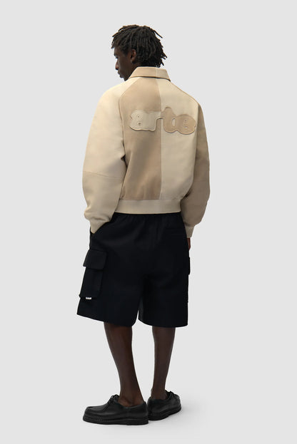 Jacket Multi Leather Cream