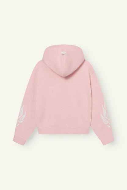 Hoodie Wesandra Zip Old Pink