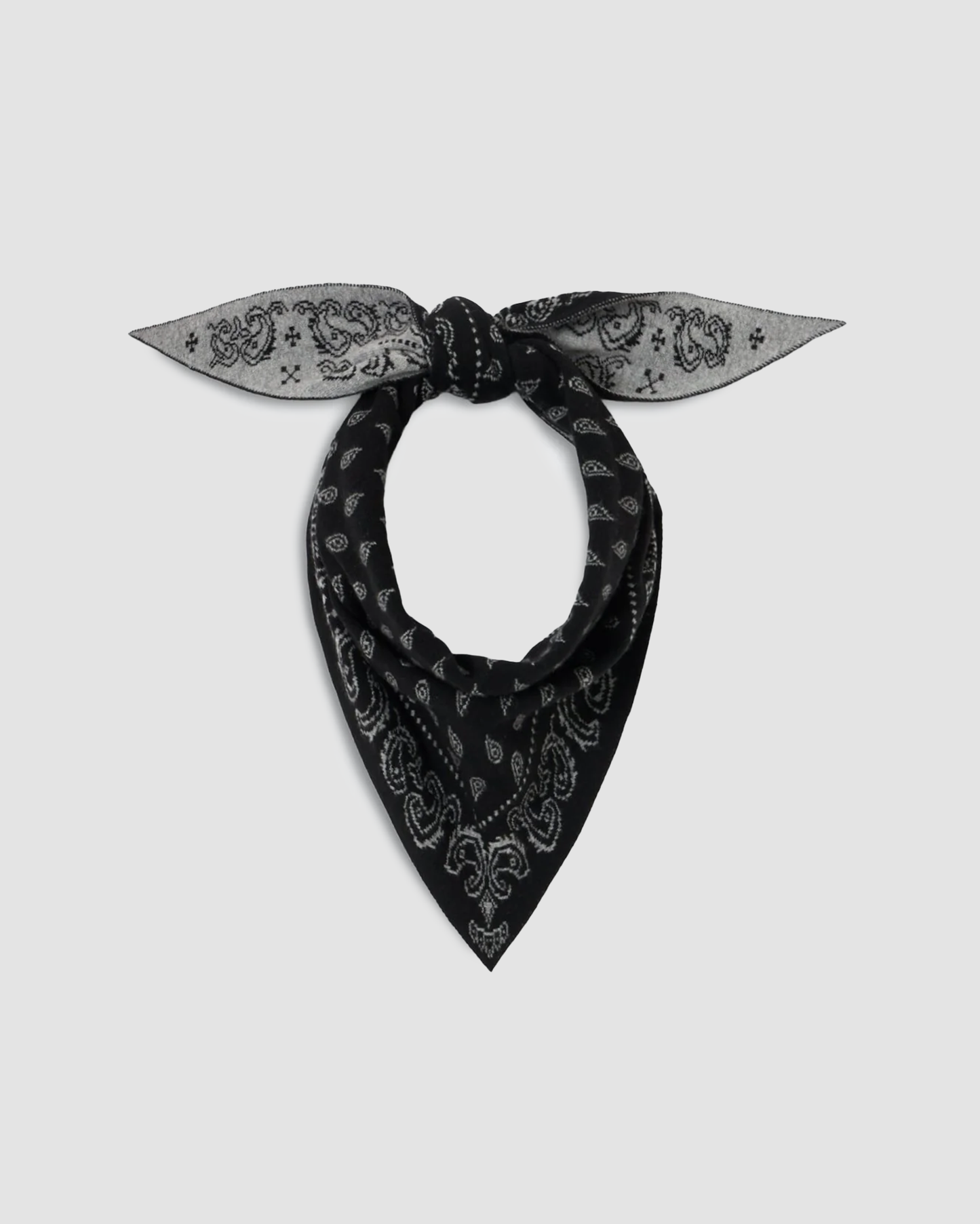 Scarf Wild Rag Burnt Black & Grey