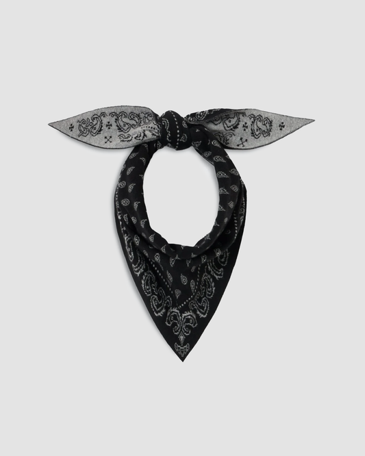 Scarf Wild Rag Burnt Black & Grey