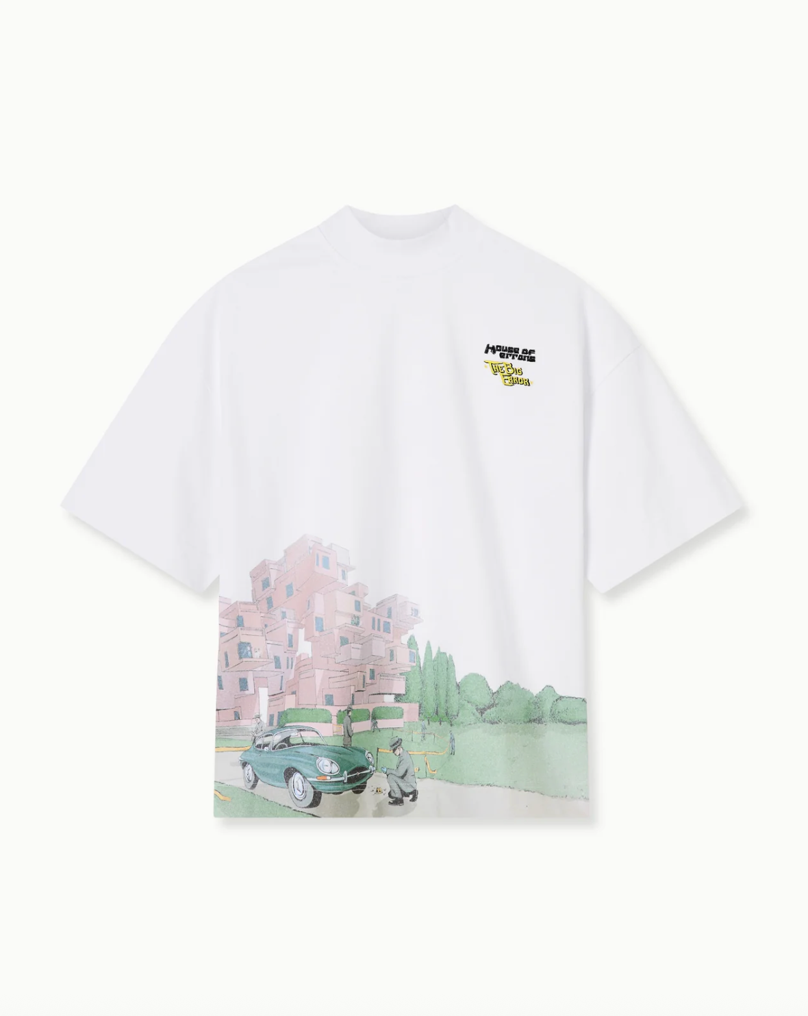 T-shirt Cliff Crash White