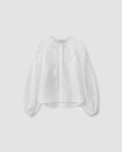 Shirt Cora Embroidered White