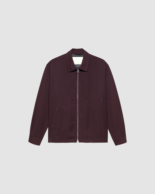 Jacket Zip Up Burgundy