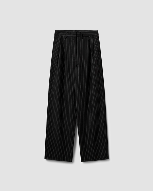 Pants Carlotta Striped Black & White
