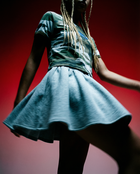 Skirt Jessica Mini Sweat Grey