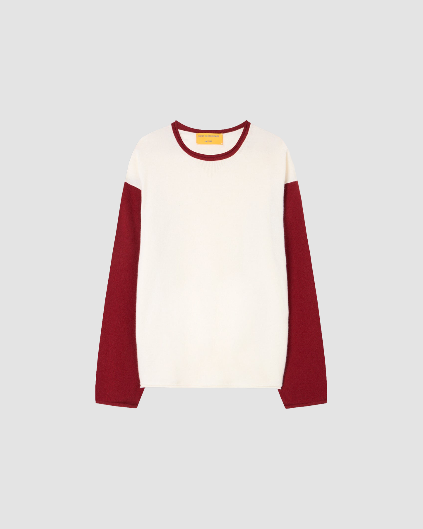 Sweater Baseball Cream & Carmine