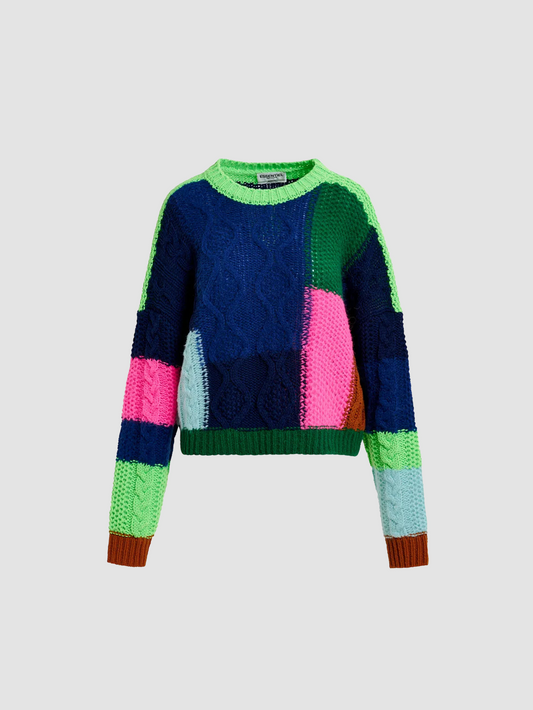 Sweater Girlcrush Patchwork Multicolor