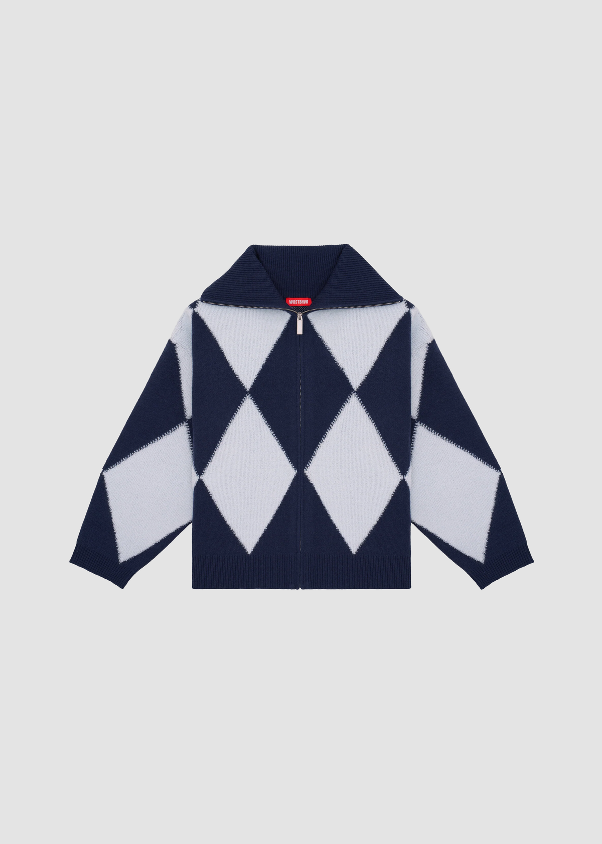 Sweater Yaman Knit Zip Blue