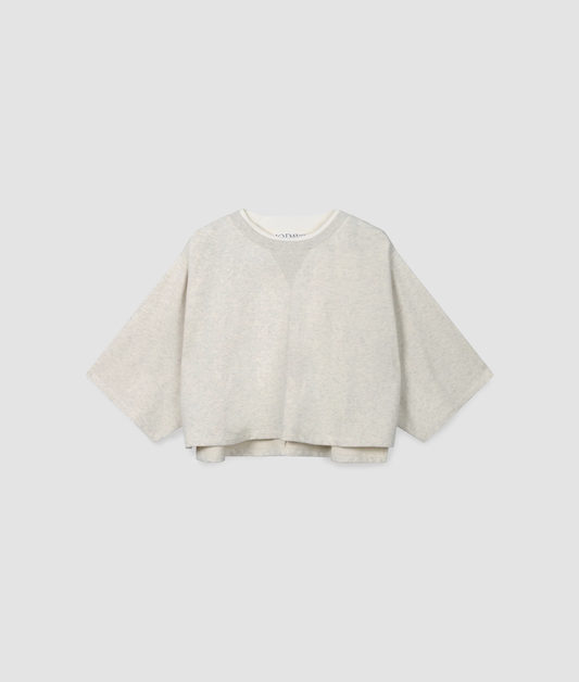Sweatshirt Shoulder Gathering Cream
