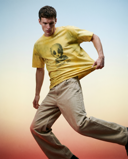 T-shirt Alien Machinery Yellow