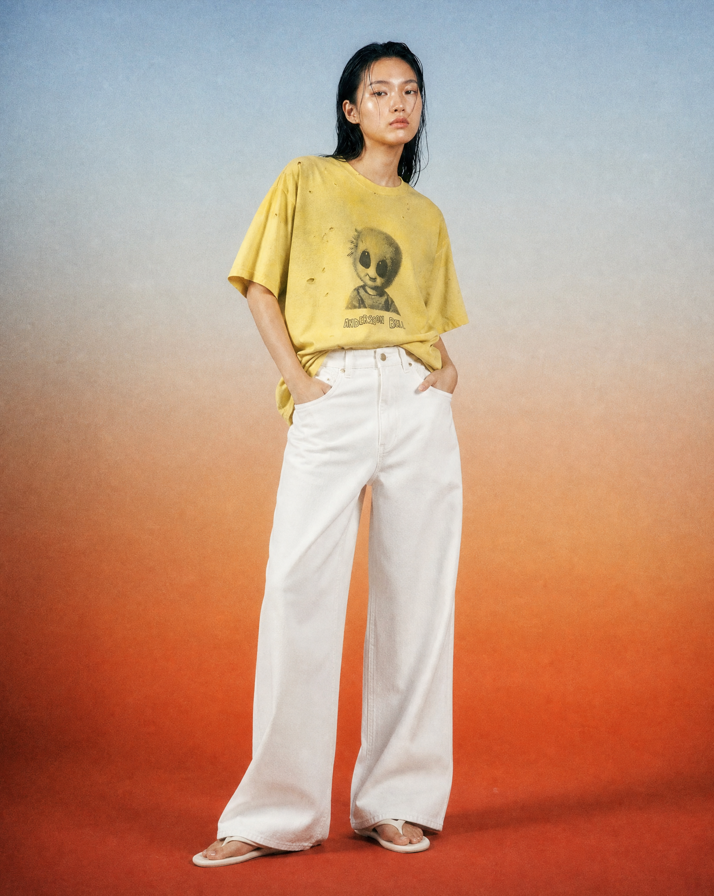 T-shirt Alien Machinery Yellow