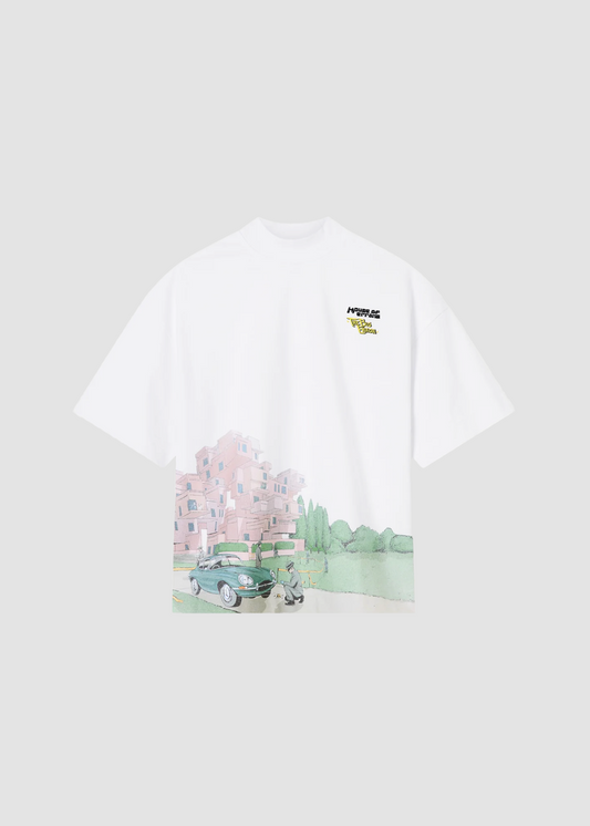 T-shirt Cliff Crash White