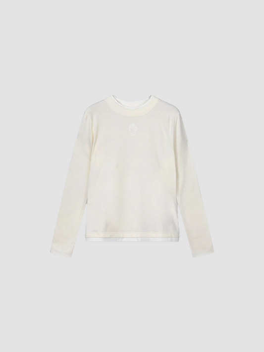 T-shirt Double Longsleeve Pearl Cream