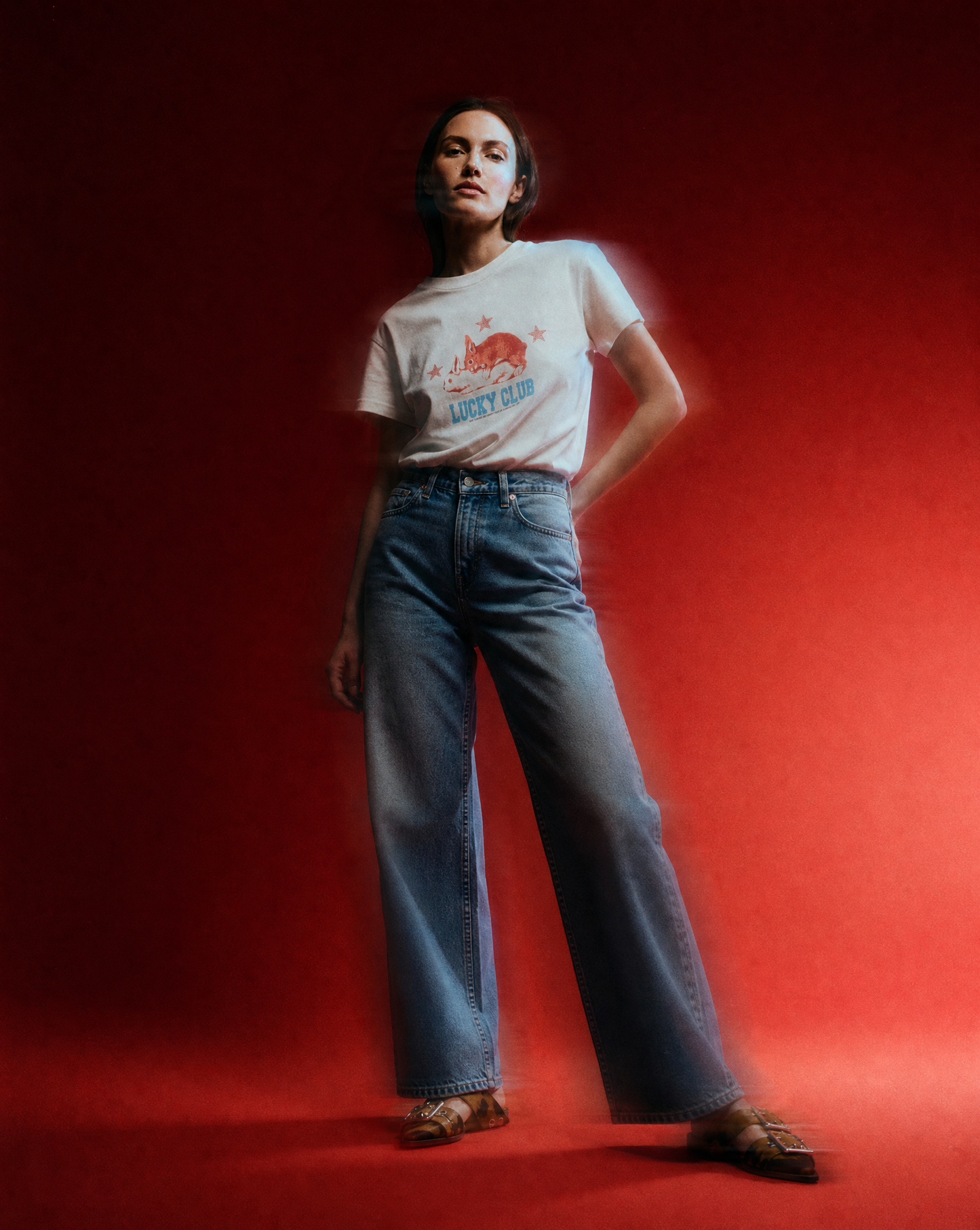T-shirt Lucky Club White