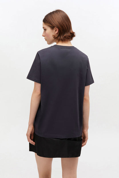 T-Shirt Jersey Rose Black