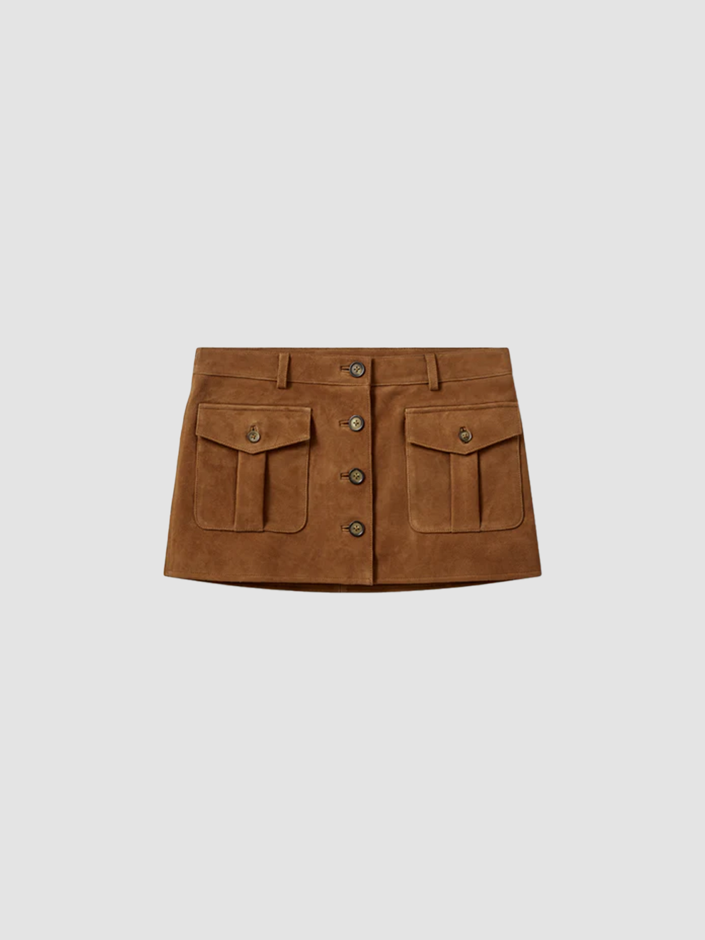 Skirt Suede Mini Acorn Brown
