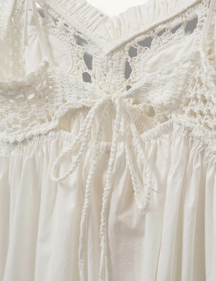 Dress Kirsten Crochet White