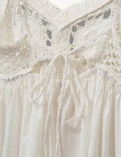 Dress Kirsten Crochet White