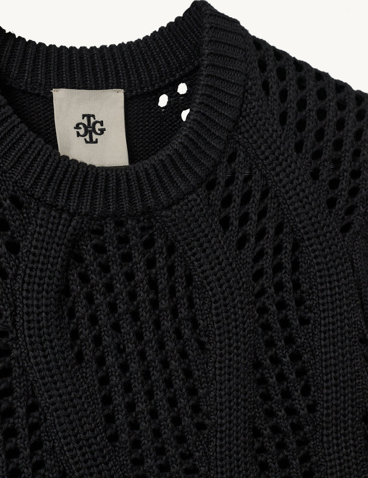 Tričko Tomorrow Knit Black