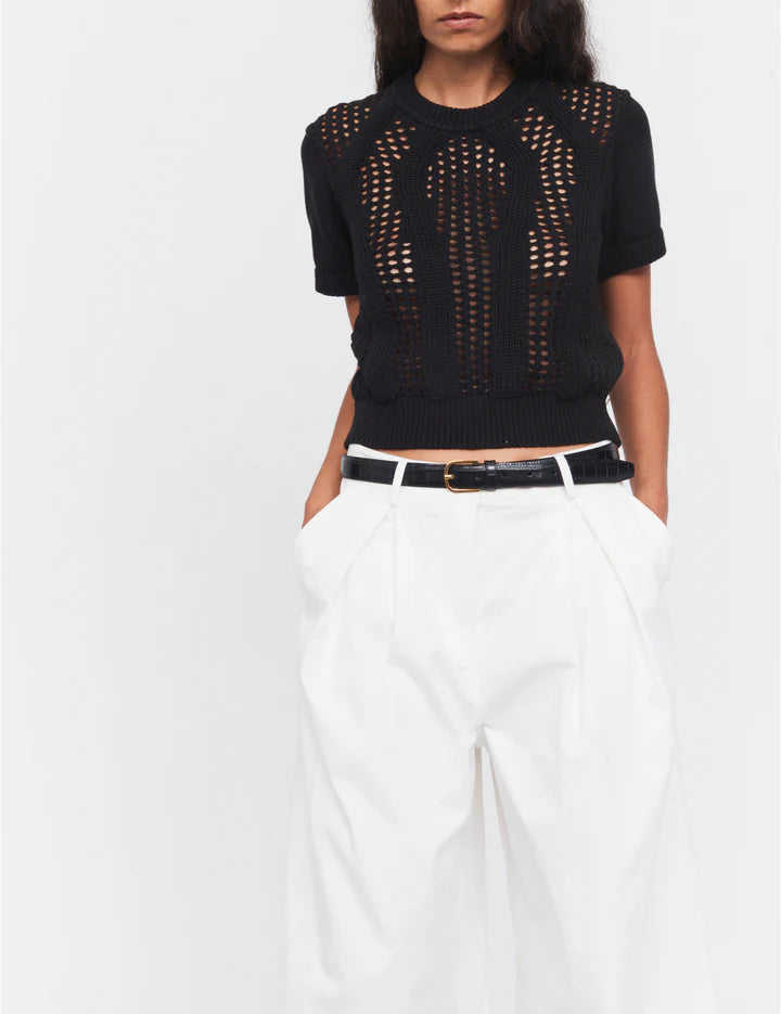 Tričko Tomorrow Knit Black
