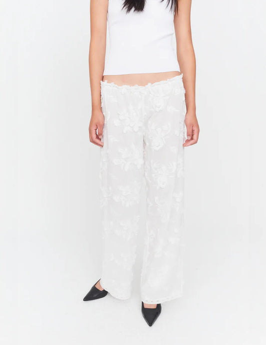 Kalhoty Jewell Straight White 