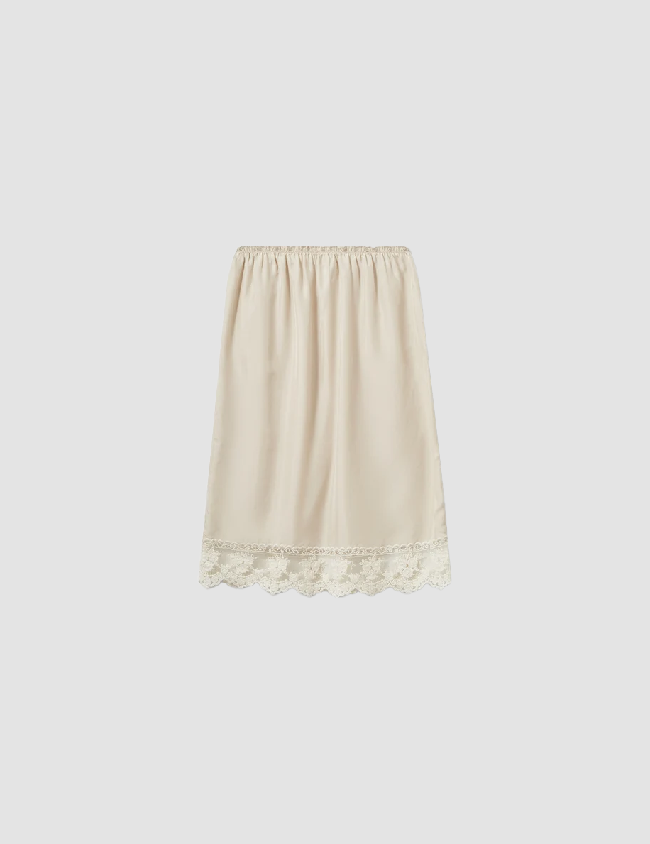Skirt Darling Slip Ecru