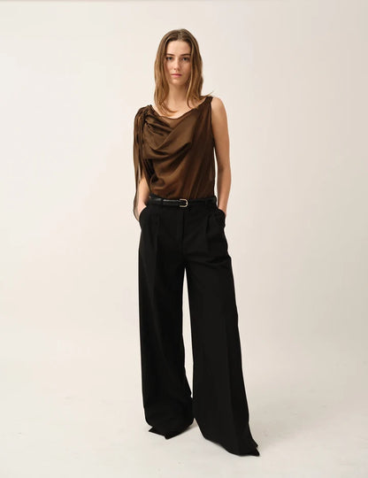 Top Gillian Drape Espresso