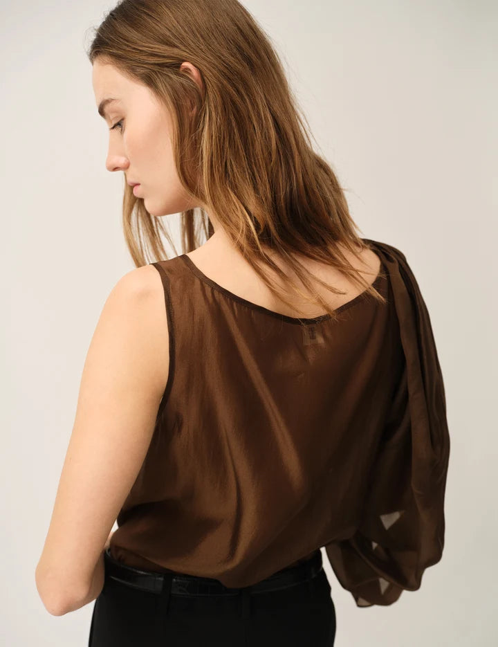 Top Gillian Drape Espresso