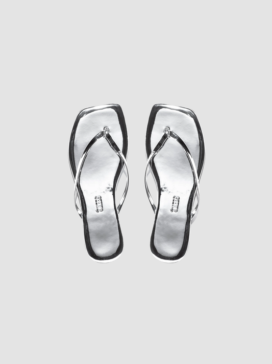Flip Flops Square Mirror Chrome