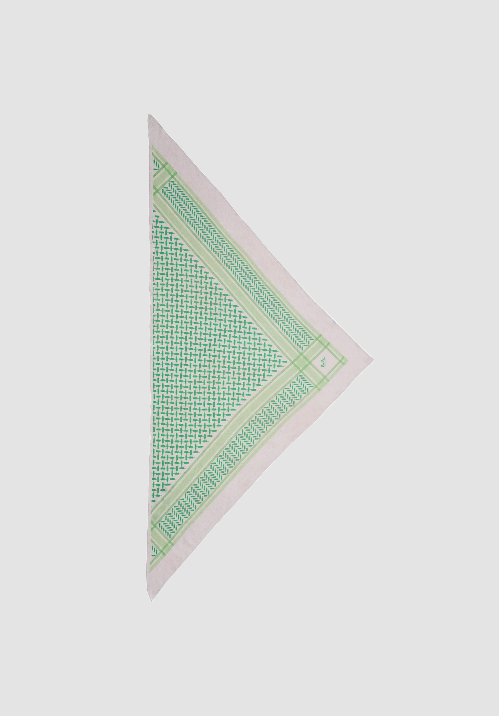 Scarf Triangle M Light Green - Via Store