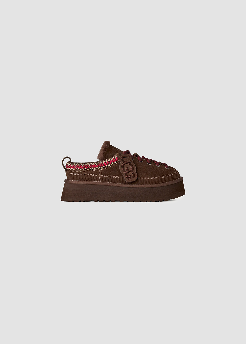 Slipper Lace-Up Burnt Cedar