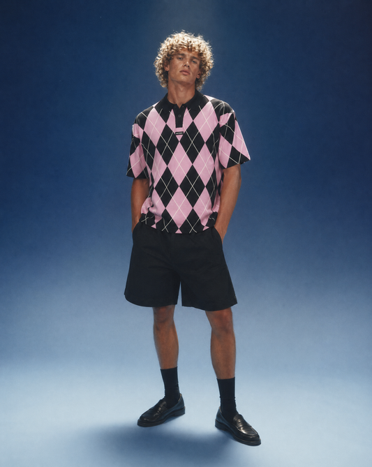 Polo Lev V3 Pink & Black