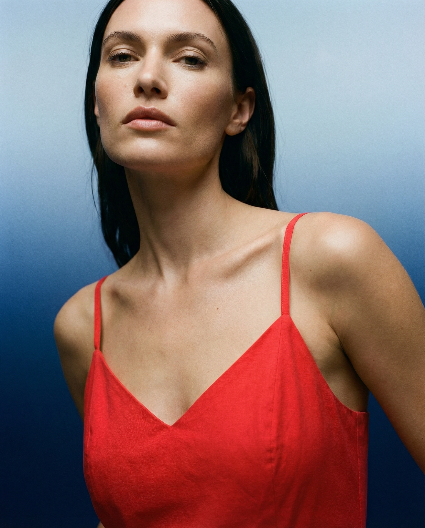 Dress Bardot Red Flash