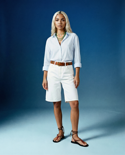 Shorts Bermuda Camille White