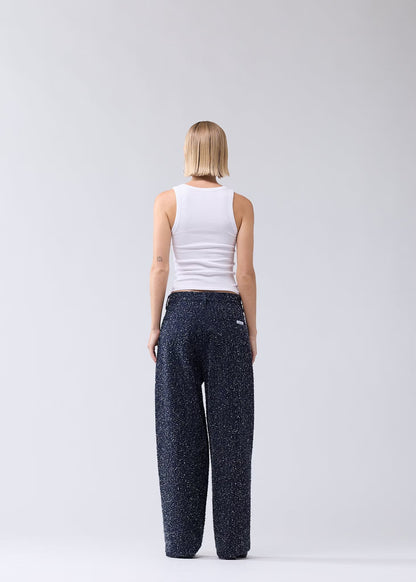 Pants Spray Reworked Denim Blue