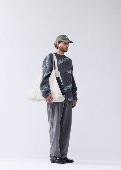 Sweater Jacquard Knit Teal
